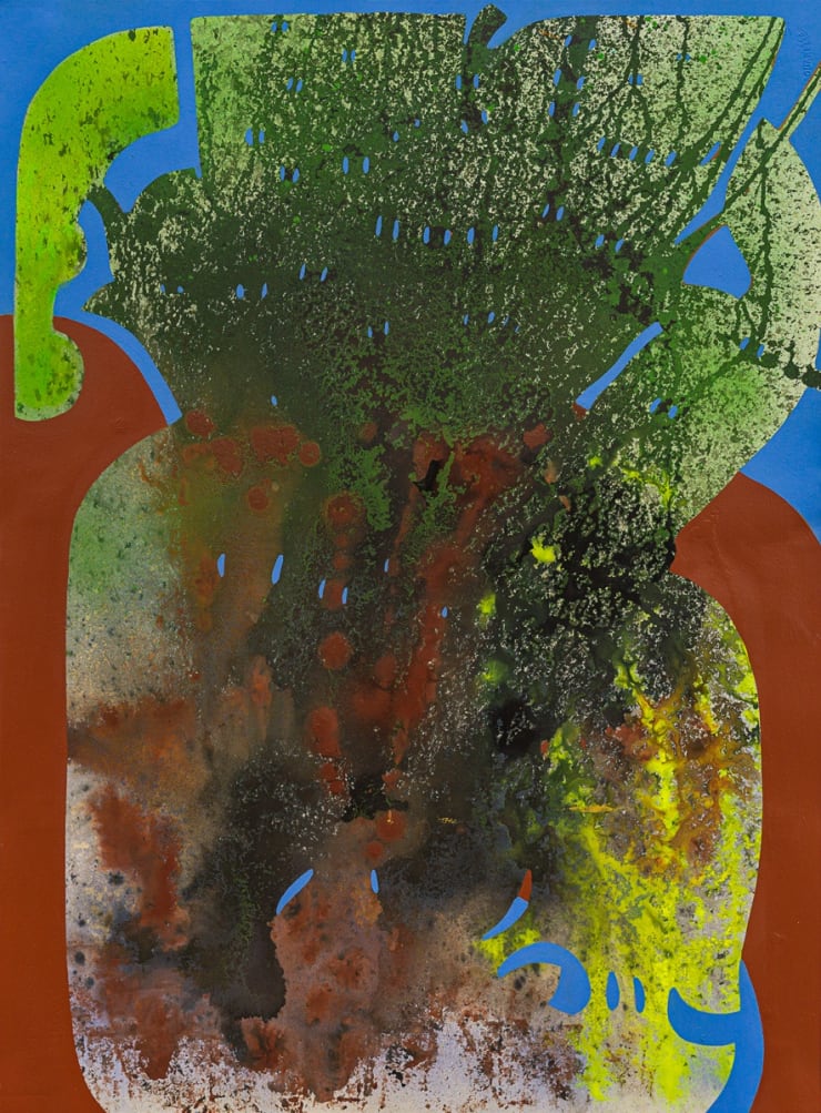 Vian Sora Untitled X, 2024 Acrylic, pigments and ink on arches paper 76 x 56.4 cm