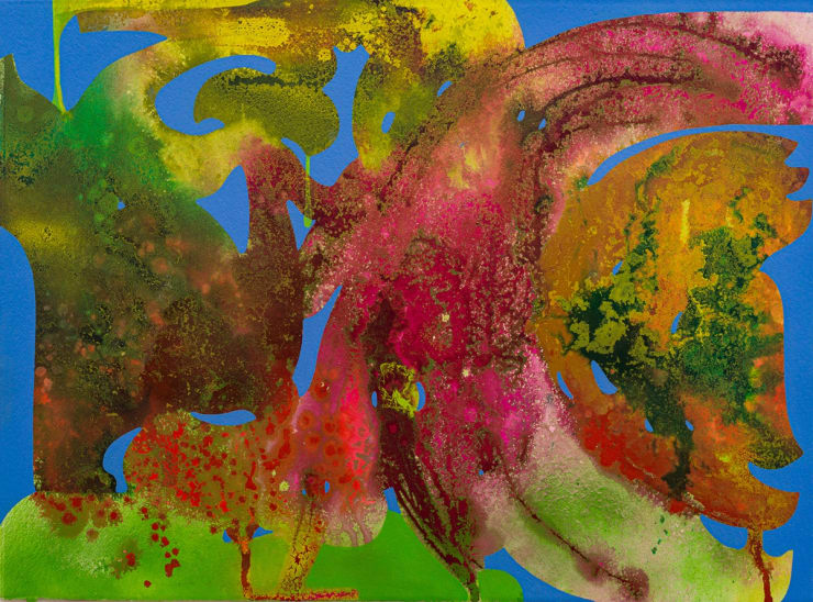 Vian Sora Untitled IV, 2024 Acrylic, pigments and ink on arches paper 57 x 77 cm