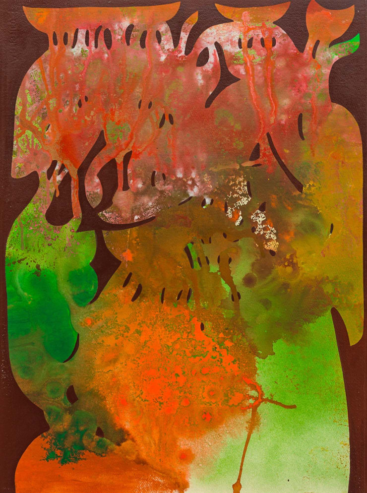 Vian Sora Untitled VIII, 2024 Acrylic, pigments and ink on arches paper 76.8 x 57 cm