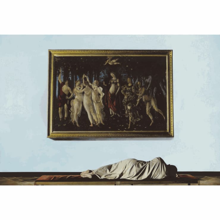Youssef Nabil, Self-portrait with Botticelli, Florence, 2009