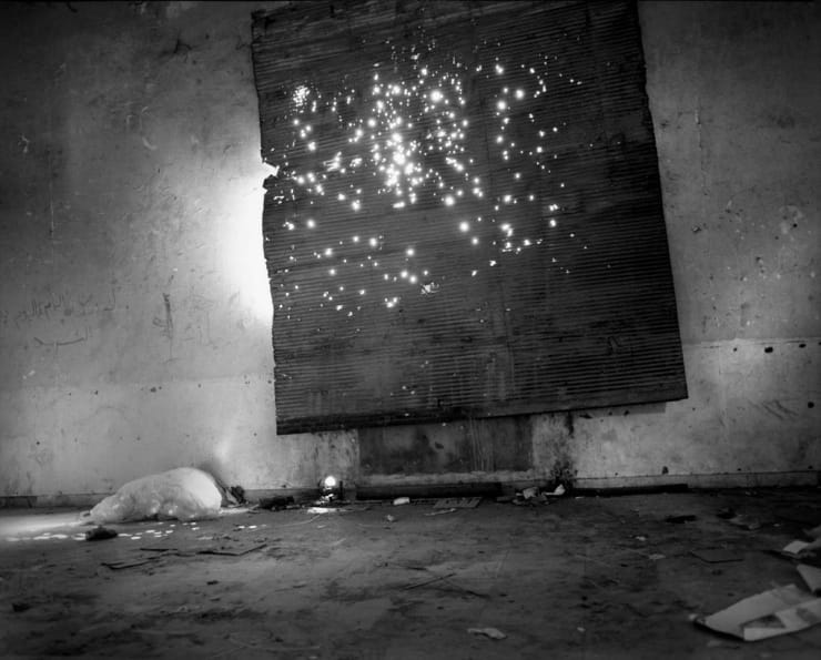 Fouad Elkoury The Bullet rigged curtain, Beirut, 1995 Ink-jet print on Baryta paper 72.00 x 90.00 cm AP 1 of 2