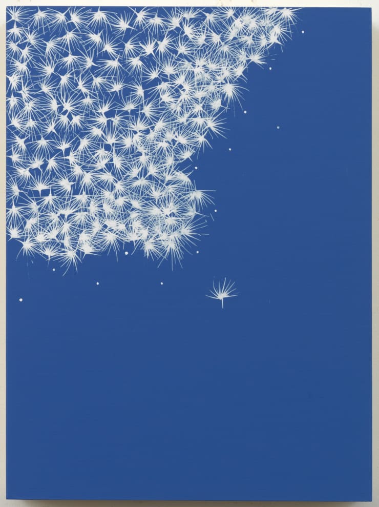 Pouran Jinchi Dandelion Clouds 14, 2020 Inks and Gesso on Board 22.86 x 30.48 cm