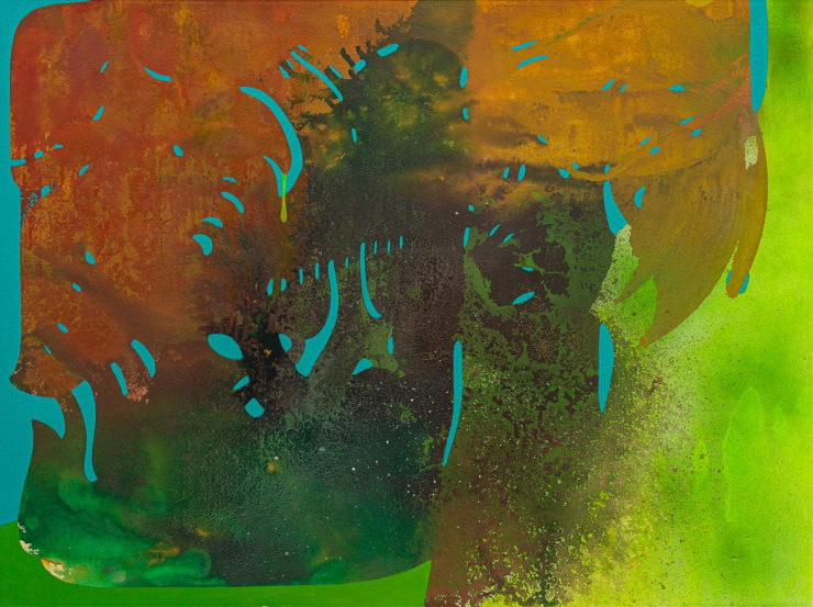 Vian Sora Untitled VI, 2024 Acrylic, pigments and ink on arches paper 57.5 x 76.8