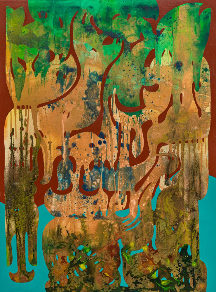 Vian Sora Untitled III, 2024 Acrylic, pigments and ink on arches paper 77 x 57 cm