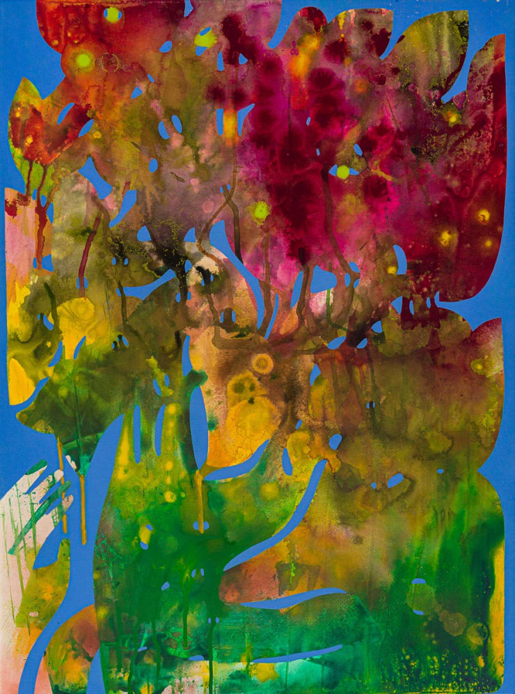 Vian Sora Untitled IX, 2024 Acrylic, pigments and ink on arches paper 77 x 57 cm