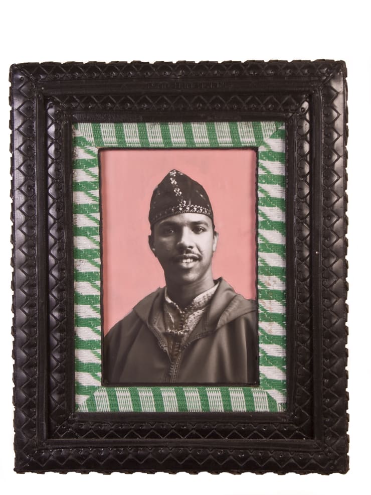 Hassan Hajjaj Dehbi In Pink, 2000 Hand painted photographic print with tyre frame 66.00 x 56.00 cm Edition 1 of 10