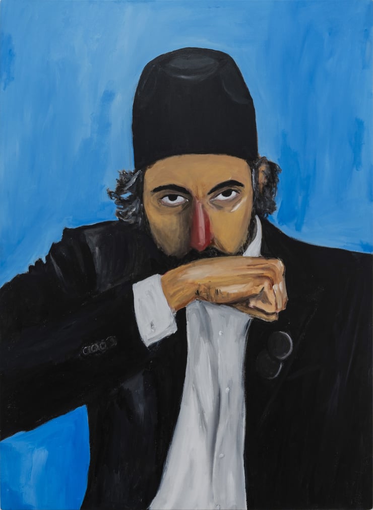 Anuar Khalifi Smellfie, 2023 Acrylic on Canvas 106.00 x 77.00 cm.