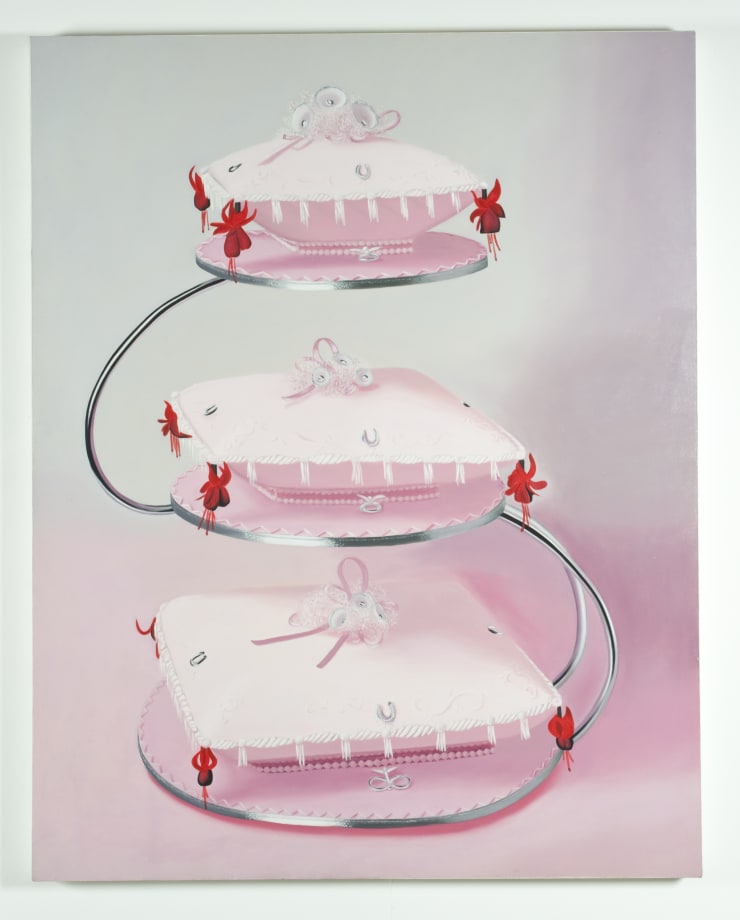 Farhad Moshiri Three Pillows, 2006 Acrylic on canvas 190.00 x 150.00 cm.