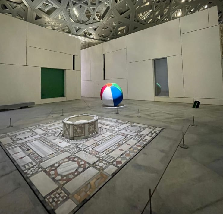 Lamya Gargash, Debutante Ball, 2024, 3D-printed sand sculpture, 2 meter diameter, Richard Mille Art Prize 2024