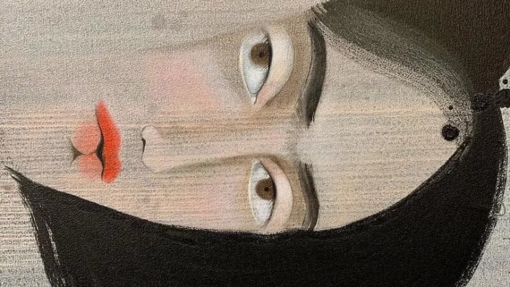 Backbend not quite human by Hayv Kahraman (Instagram)