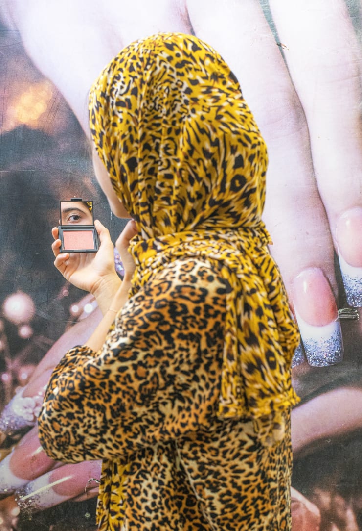 Farah Al Qasimi, Woman in Leopard Print, 2019, Archival inkjet print, 101.6 x 76.2 cm.
