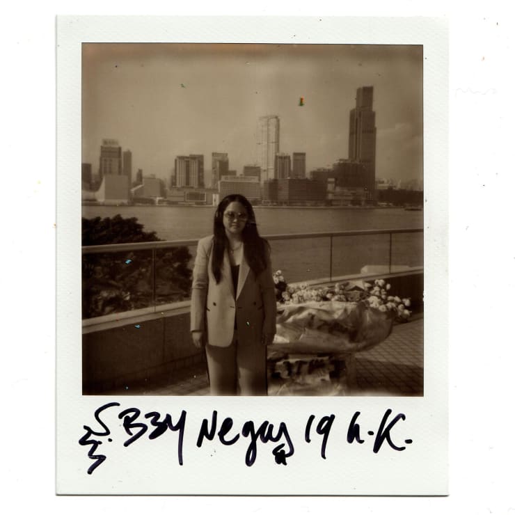 Polaroid of writer Ann Binlot taken by Yasiin Bey following the Negus listening session.