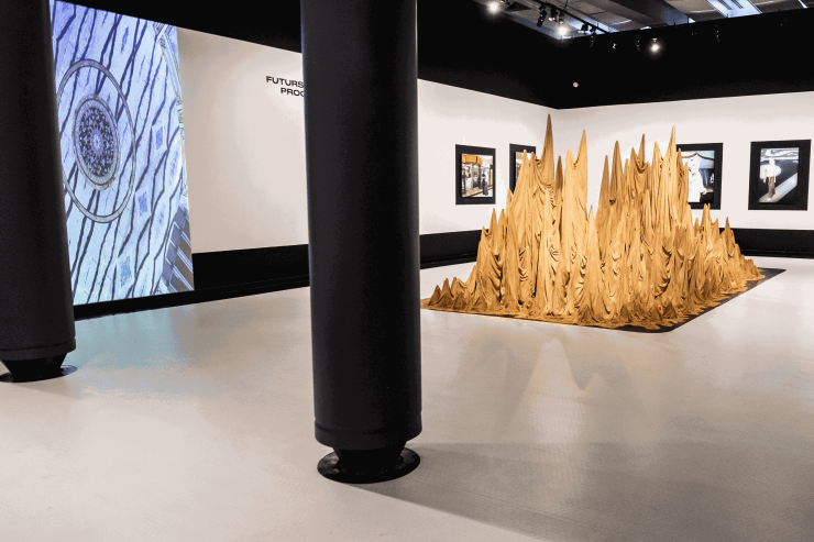 Installation views, ARABOFUTURS: Art, science fiction and new imaginations, 2024, Institut du Monde Arabe, © IMA / Damien Paillard