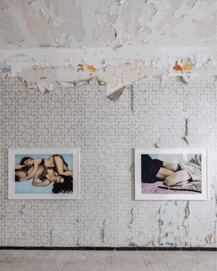 Installation view, Youssef Nabil, Roma Amor: The Fall of Empires, 2024, De Renava