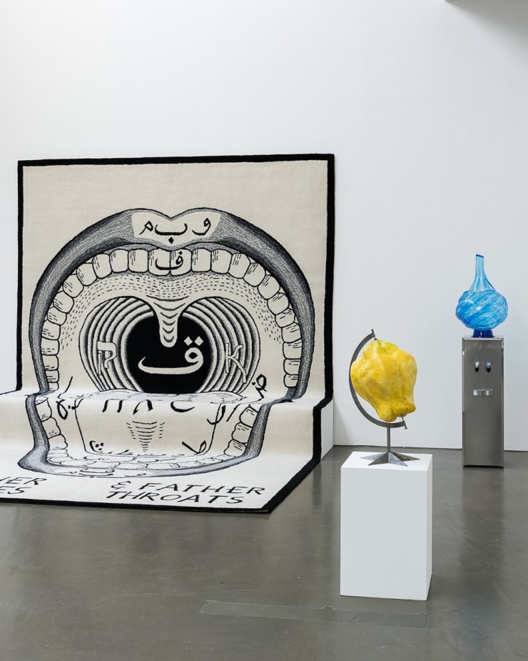 Installation views, Slavs and Tatars, Healing the Earth. 50 Years of German-Mongolian Friendship, Kunsthalle Düsseldorf 2024. Photo Katja Illner