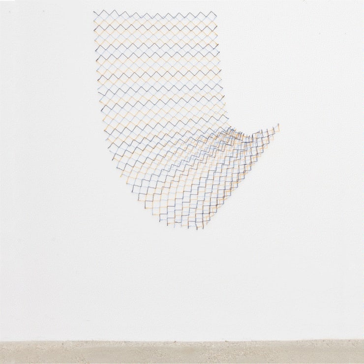 Rana Begum, No.1222 Chainlink, 2022, Powder coated galvanised steel chainlink, 170 x 140 x 5 cm