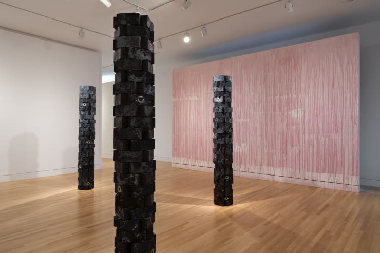 Installation view: Hayv Kahraman: Look Me in the Eyes, Frye Art Museum, Seattle, October 5, 2024–February 2, 2025. Photo: Jueqian Fang