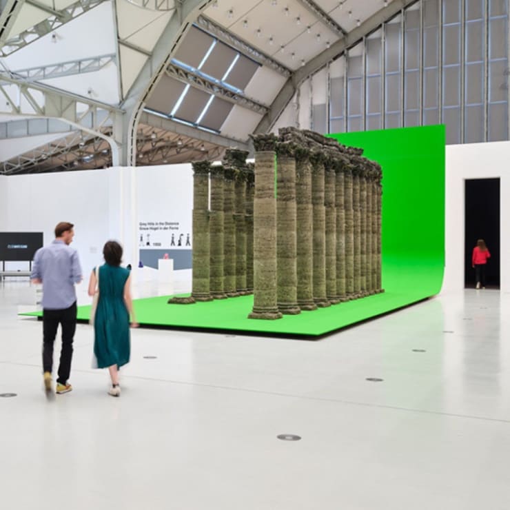 Installation view, Abbas Akhavan, SURVIVAL IN THE 21st CENTURY, 2024, Deichtorhallen Hamburg. Photographer Henning Rogge