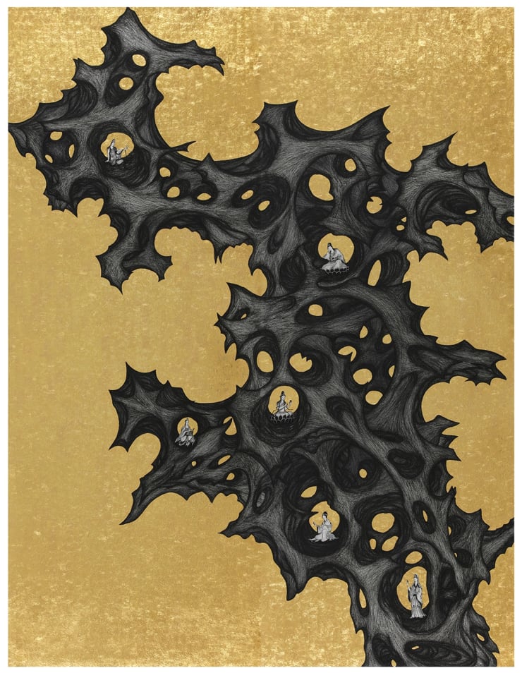 姚瑞中, 離垢地：觀音洞（臨周少白「壽石圖」）, 2019