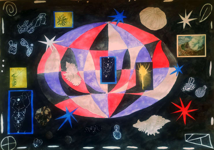 Leo Robinson, 'Omniglyph' 2024, tapestry, 270 x 384 cm