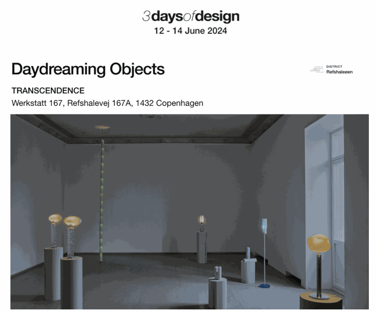 DAYDREAMING OBJECTS at 3daysofdesign