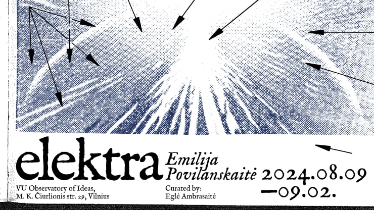 Emilija Povilanskaitė solo exhibition "Elektra" at VU Observatory of Ideas 