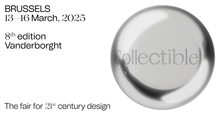 Vilius Dringelis and  Ieva Gudelaitytė at Collectible Fair 2025 with Adorno Future50 