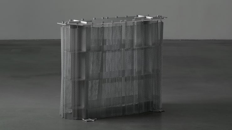 Mantas Lesauskas's Chainmail-Inspired Design | Elle Decoration Feature, 'T SW Small Book Shelf' by Mantas Lesauskas featured in the Elle...