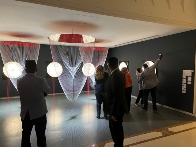 Žilvinas Kempinas exhibition "Light and Gravity" Opening at Sharjah Islamic Arts Festival