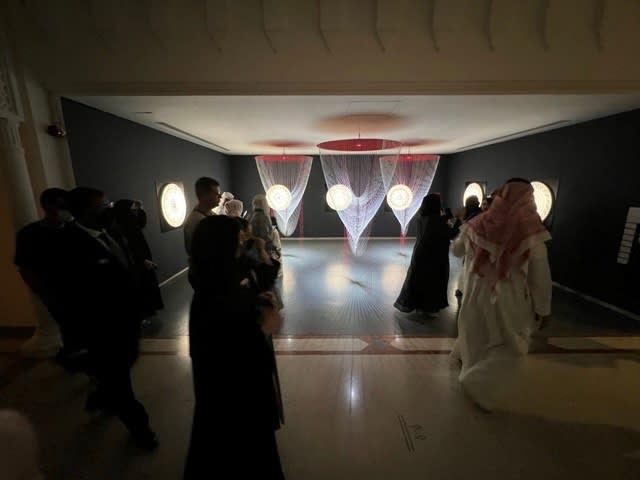 Žilvinas Kempinas exhibition "Light and Gravity" Opening at Sharjah Islamic Arts Festival