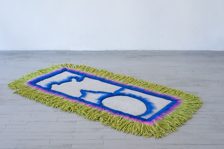 The Quirky Rug by Justina Stipinaitė at Galerija VARTAI Photo: Jonas Balsevičius
