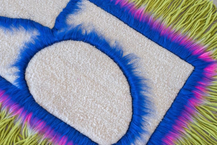The Quirky Rug by Justina Stipinaitė at Galerija VARTAI Photo: Jonas Balsevičius