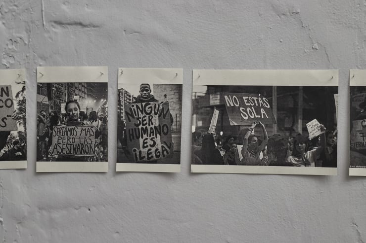 Exhibition view. Dejo este cuerpo aquí, Vigil Gonzales galería (2020).