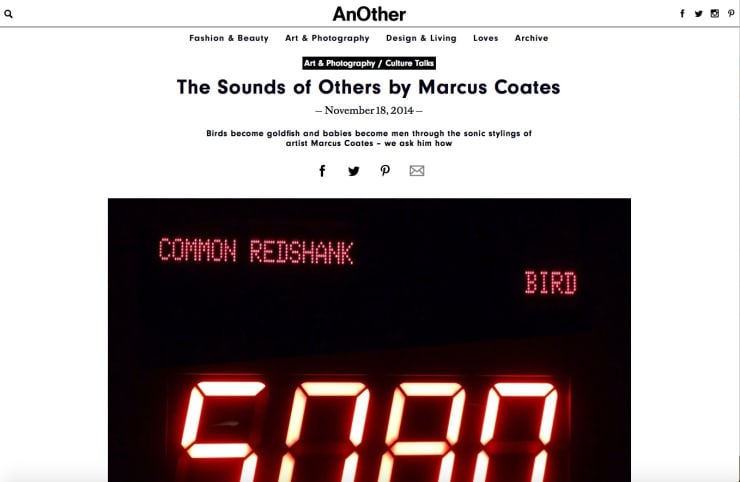 The Sound of Others by Marcus Coates