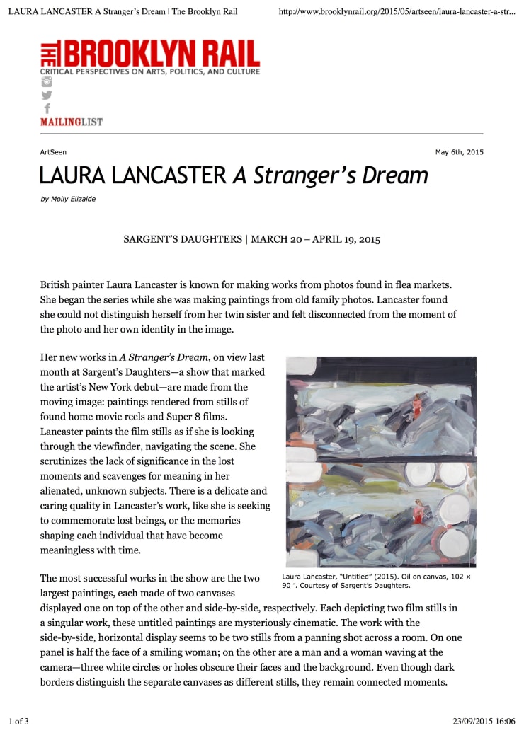 Laura Lancaster: A stranger's Dream