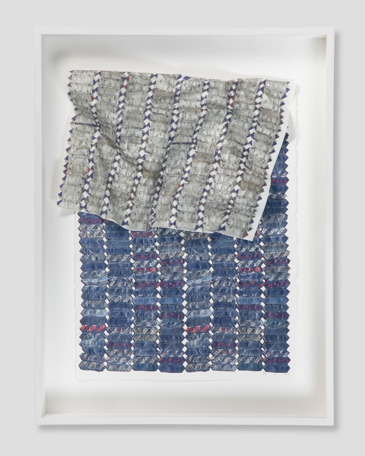 El Anatsui, Blue Variation , 2018