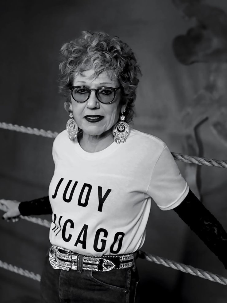 Judy Chicago in N.Y.C. last December. Photograph by Collier Schorr