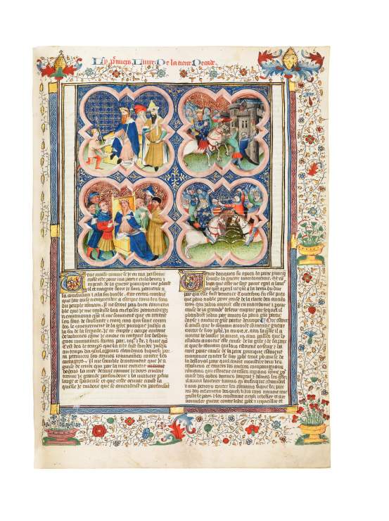 Livy's History of Rome: Les Décades, illuminated for Jean III de Vy, chevalier