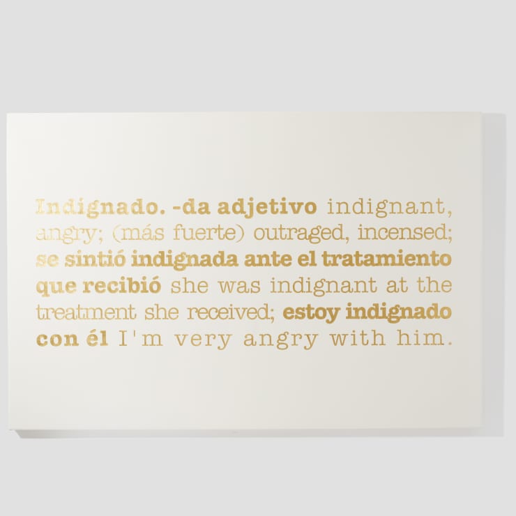 Jose Vincench, Indignado, 2012