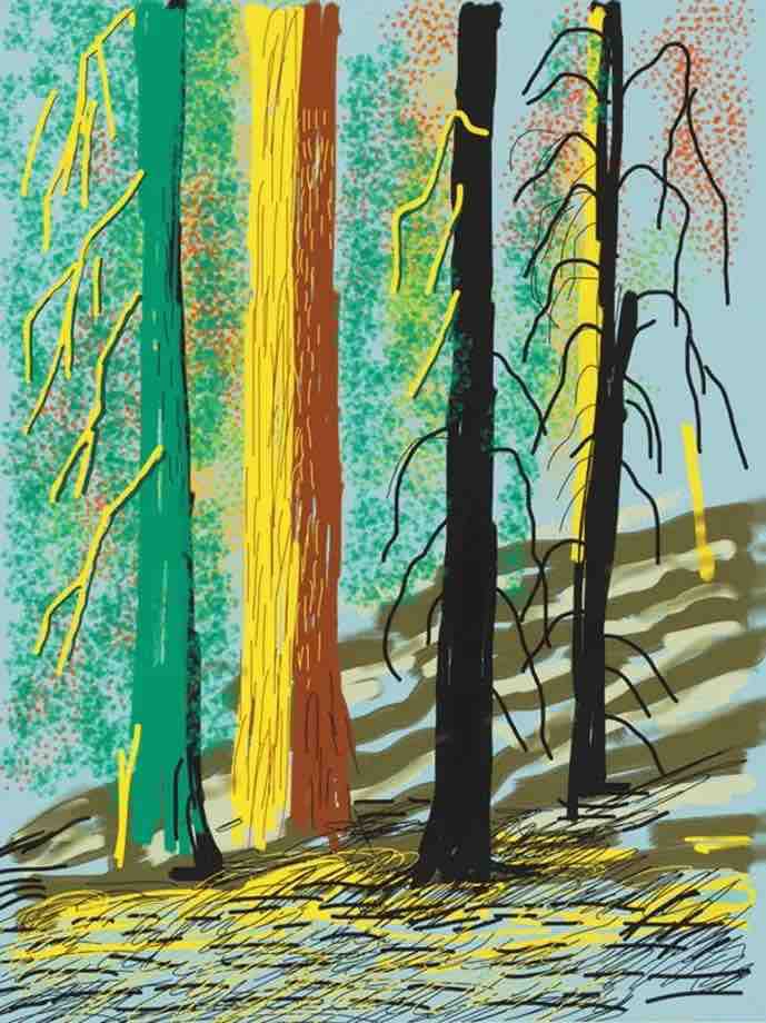 Buy or sell David Hockney, Yosemite No. 7, 2010, iPad drawing