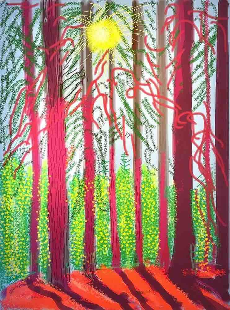 Buy or sell David Hockney, Yosemite No. 4, 2010, iPad drawing