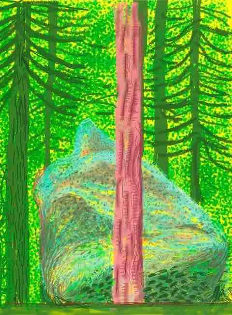 Buy or sell David Hockney, Yosemite No. 19, 2010, iPad drawing
