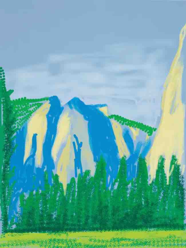 Buy or sell David Hockney, Yosemite No. 2, 2010, iPad drawing