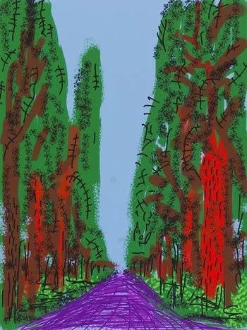 Buy or sell David Hockney, Yosemite No. 5, 2010, iPad drawing
