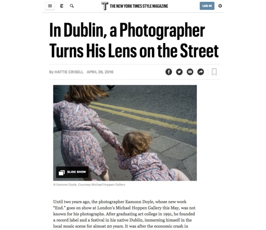 In Dublin, a Photographer Turns His Lens on the Street