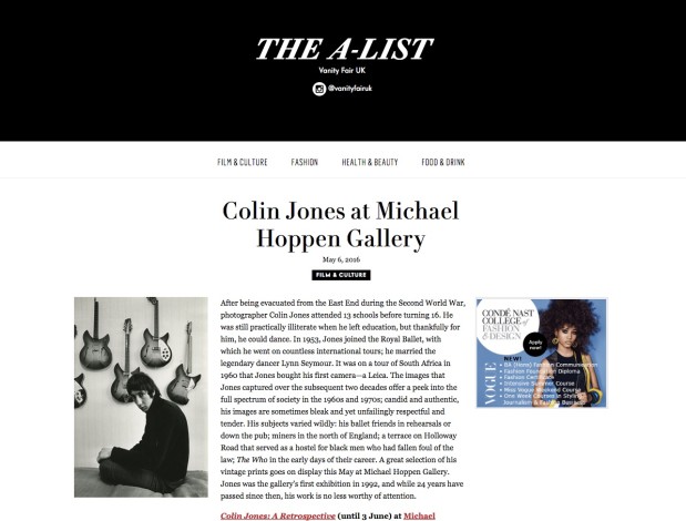 Colin Jones at Michael Hoppen Gallery