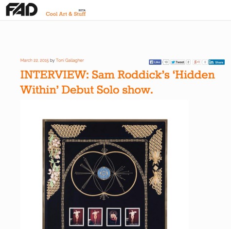 INTERVIEW: Sam Roddick’s ‘Hidden Within’ Debut Solo show.
