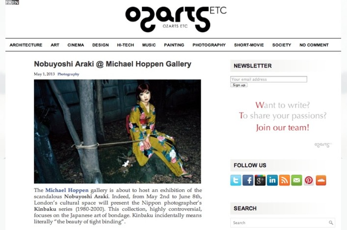 Nobuyoshi Araki @ Michael Hoppen Gallery 