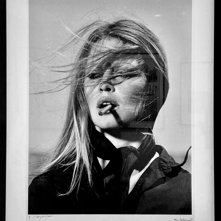 Brigitte Bardot - co-signed print, 1971