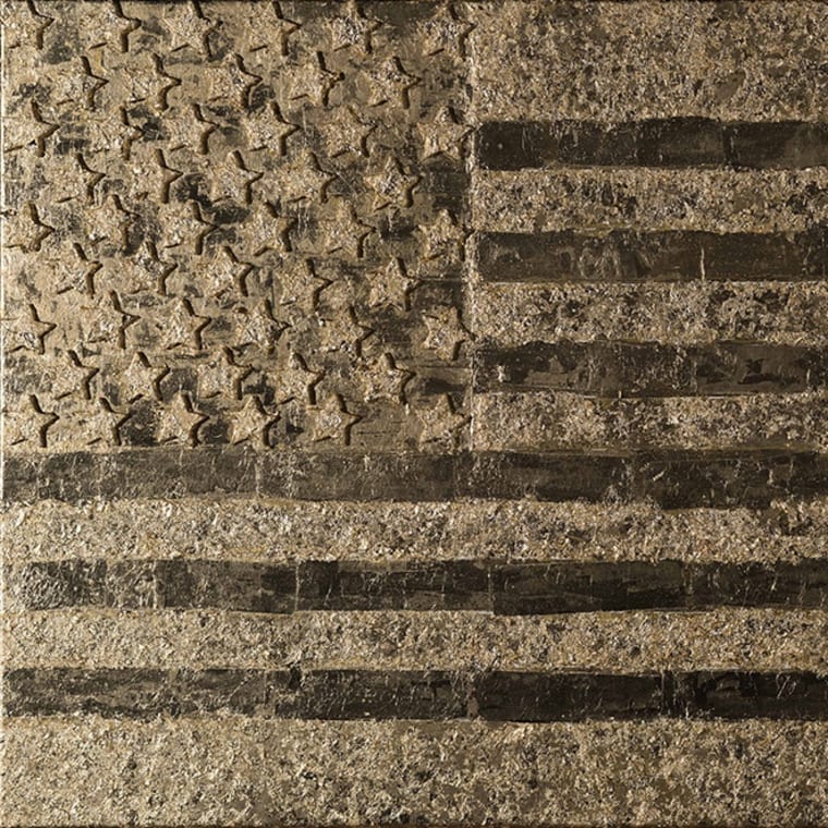 Mateo Blanco's "Golden Flag" Glows at Rosenbaum Contemporary